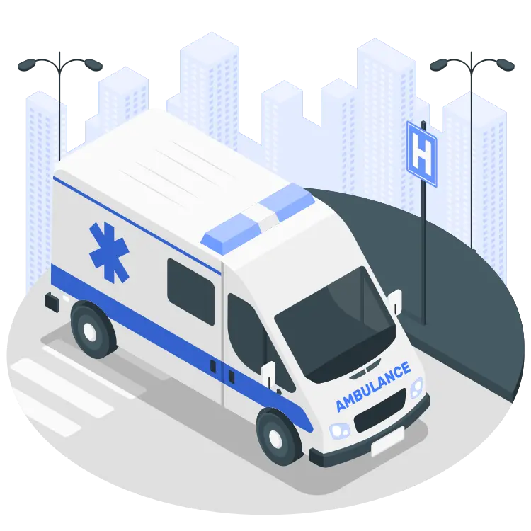 Desenho ambulância